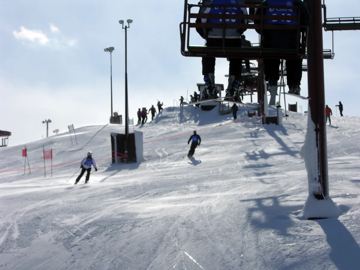 A winter view at Wilmot Mountain in February 2007, in the community now within Salem Lakes.
