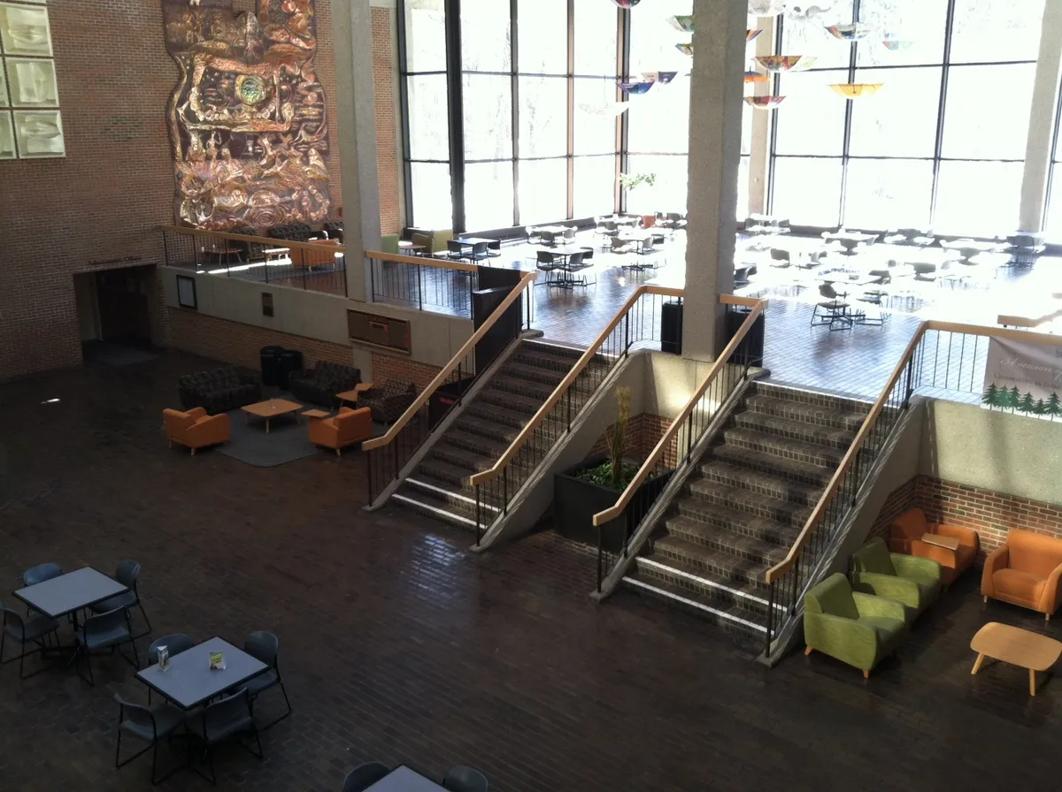 Inside Wyllie Hall at the University of Wisconsin-Parkside, photographed in January 2014